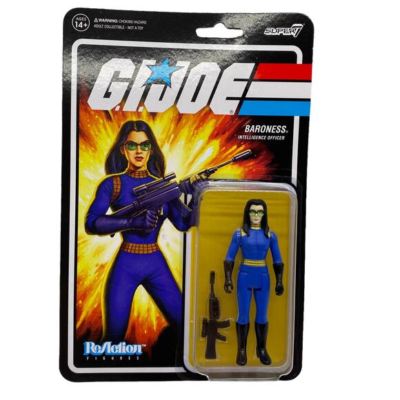 G.I. Joe Reaction Figures Baroness Intelligence Officer Super 7 New Sealed 2021 - Picture 1 of 5